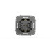 Розетка с крышкой и заземлением ELBI Zena Vega 609-014800-218