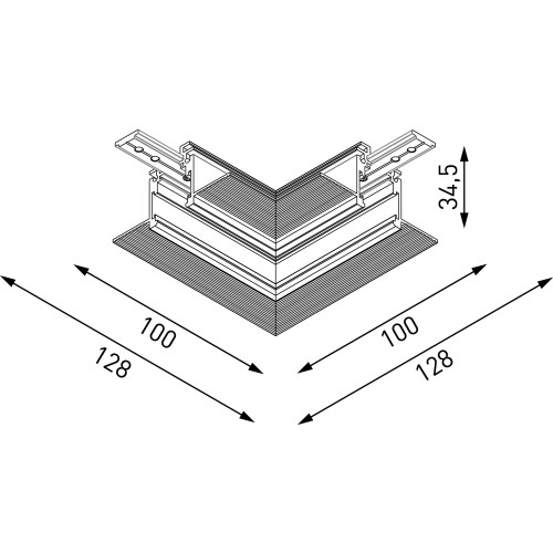 Коннектор угловой внутренний Lumker SY-LINK-CNLV-T2S-WH 013603