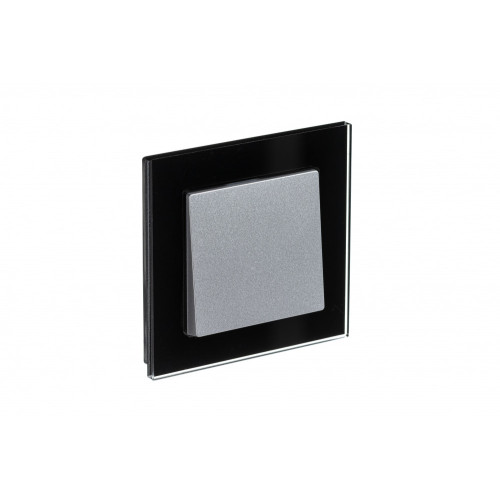 Рамка 1-постовая Systeme Electric AtlasDesign Nature, стекло черный ATN321001
