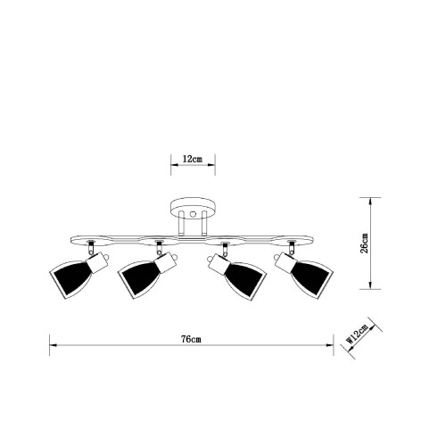 Спот Arte Lamp Harmony A5110PL-4AB
