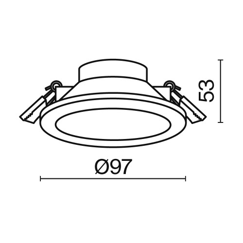 Встраиваемый светодиодный светильник Maytoni Stockton DL015-6-L7W
