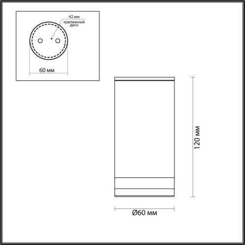 Уличный потолочный светильник Odeon Light Motto 6605/1C