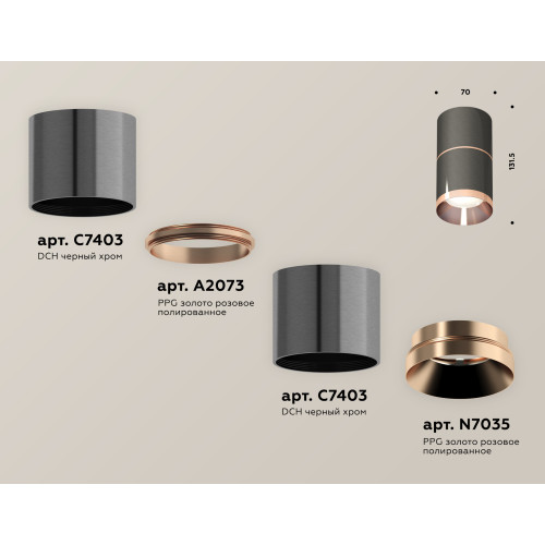 Потолочный светильник Ambrella Light Techno Spot XS7403101 (C7403, A2073, C7403, N7035)