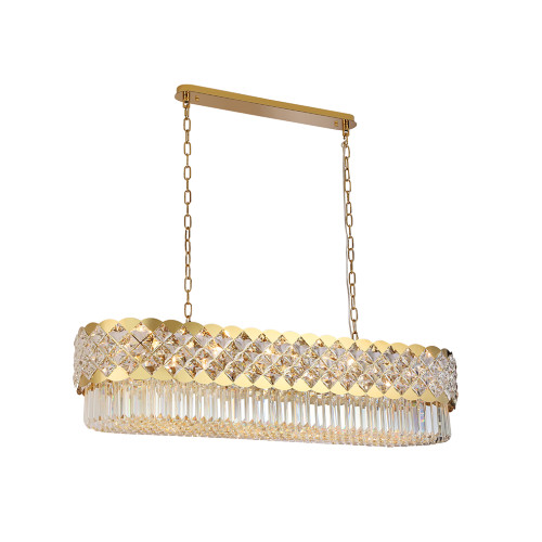Подвесная люстра Newport Ashley 8300/120 oval gold polished М0070639