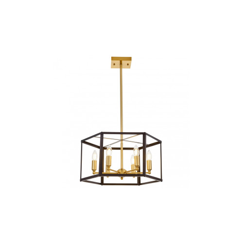 Подвесная люстра Lumina Deco Lorton LDP 1142-6 BK+MD