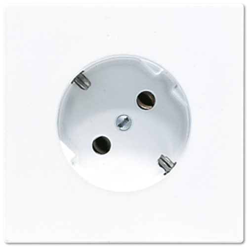 Розетка штепсельная Schuko Jung LS520-45WW