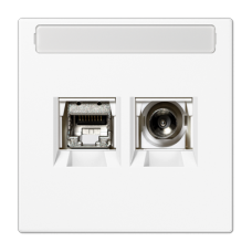 Розетка Smart TV Jung MMDLS4521WWM