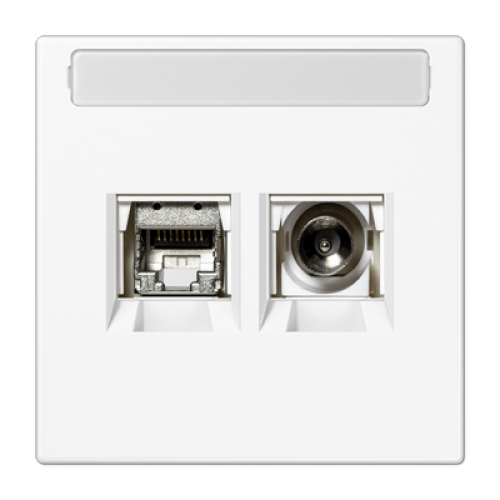 Розетка Smart TV Jung MMDLS4521WWM
