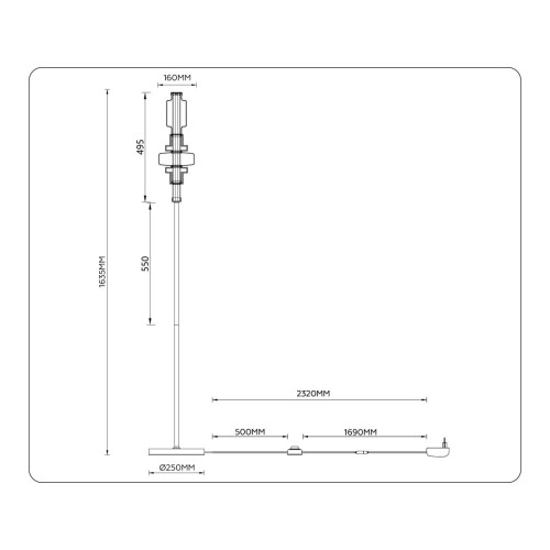 Торшер Ambrella Light High Light Ceramo Modern LH53132