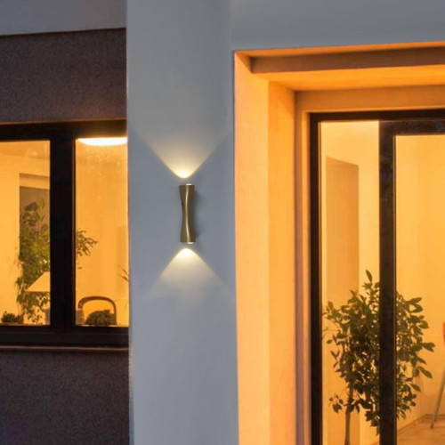 Уличный настенный светильник Reluce 86876-9.2-001JH LED2*3W GD Уличный настенный светильник Reluce 86876-9.2-001JH LED2*3W GD