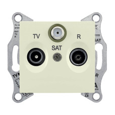 Розетка TV/R/SAT проходная Schneider Electric Sedna 8dB SDN3501247
