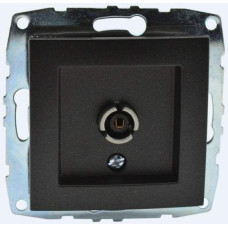 Розетка TV концевая с экраном Mono Electric Despina-Larissa графит 500-002005-138