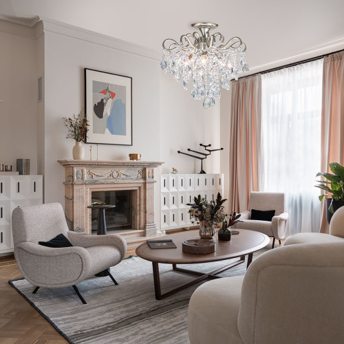 Потолочная люстра Escada Ophelia 643/4P Silver Потолочная люстра Escada Ophelia 643/4P Silver