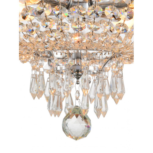 Люстра на штанге Natali Kovaltseva ROCOCO 81407/4C CHROME