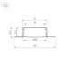 Профиль Arlight LINIA60-FANTOM-3000 ANOD 046410