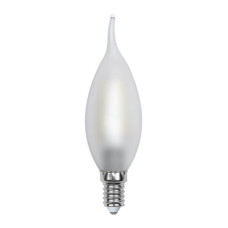 Лампа светодиодная филаментная (UL-00000306) Uniel E14 6W 3000K матовая LED-CW35-6W/WW/E14/FR PLS02WH