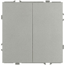 Переключатель Эра Galaxy 15-1106-03 двойной 10АХ-250В IP20 алюминий Б0070696