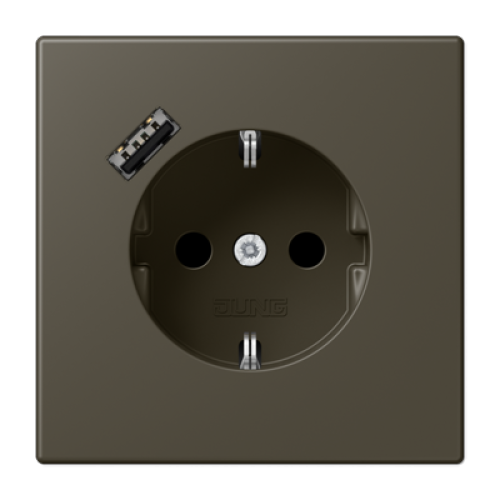 Розетка 2K+З USB Typ A Jung LC1520-18A241