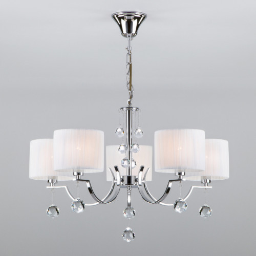 Подвесная люстра Eurosvet Napoli 60095/5 хром Подвесная люстра Eurosvet Napoli 60095/5 хром