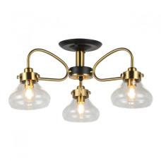 Потолочная люстра IMEX MD.73963-3-S-BK+BR Потолочная люстра IMEX MD.73963-3-S-BK+BR