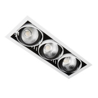 Встраиваемый светодиодный светильник Ambrella Light Cardano T813 BK/CH 3*12W 4200K