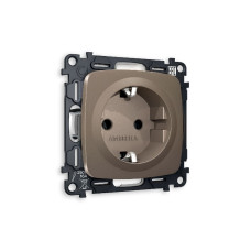 Комплект механизма розетки с/з на винтовых зажимах Ambrella Volt Omega MO636010