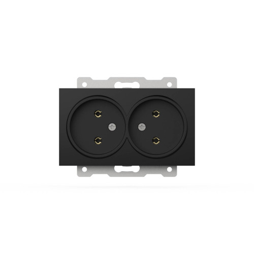 Розетка двухместная без заземления ELBI Zena Vega 609-014800-908