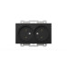 Розетка двухместная без заземления ELBI Zena Vega 609-014800-908