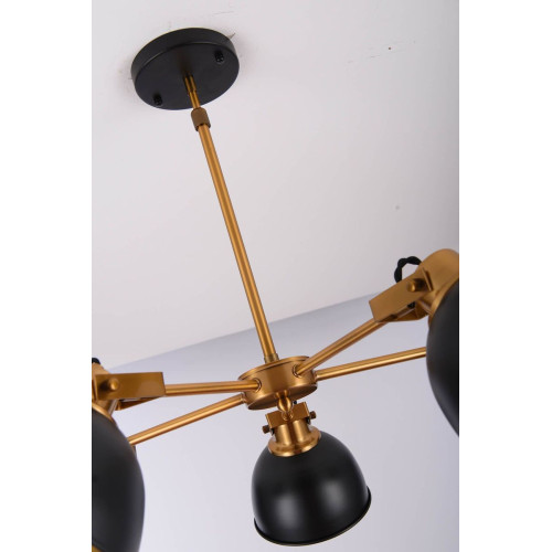Подвесная люстра Lumina Deco Belmonti LDP D017-5 BK