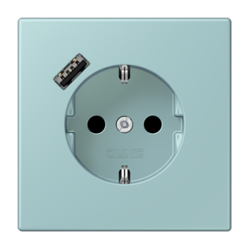 Розетка 2K+З USB Typ A Jung LC1520-18A214