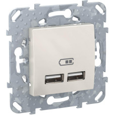 Розетка компьютерная 2xUSB Schneider Electric Unica 2,1А MGU5.418.25ZD