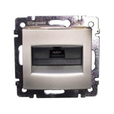 Розетка компьютерная RJ45 Legrand Valena ISDN алюминий 770141