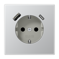 Розетка 2K+З USB Typ AC Jung AL1520-15CA