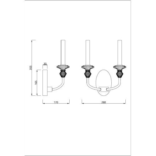 Бра Divinare Capello 4947/01 AP-2