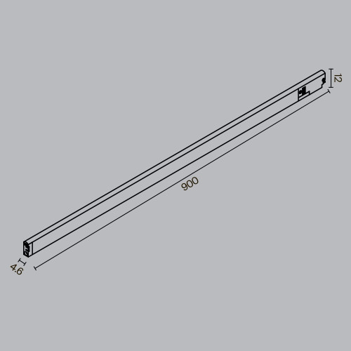 Трековый магнитный светильник Maytoni Basis TR190-1-15W2.7K-B