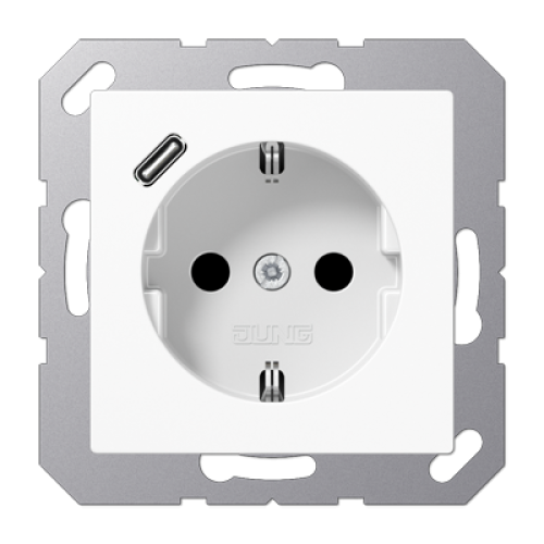 Розетка 2K+З USB Typ C Jung A1520-18CWW