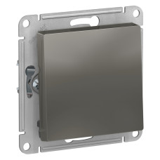 Выключатель 1-клавишный сх.1, 10АХ Systeme Electric AtlasDesign Сталь ATN000911