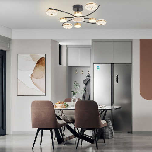 Потолочная люстра Arte Milano Ferrara 279169/4+4 BK/GD