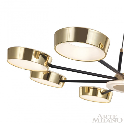 Подвесная люстра Arte Milano 271079/8 BK/GD