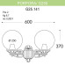 Уличный настенный светильник Fumagalli Porpora/G250 G25.141.000.AXE27