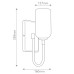 Бра для ванных комнат Kichler KL-SOLIA-1W-CPZB