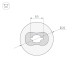 Силиконовый профиль Arlight WPH-FLEX-D22-360deg-S8-5m WHITE 045847