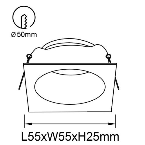Встраиваемый светильник Mantra Antilla 9168