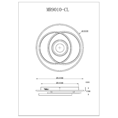 Потолочный светильник Myfar Galatea MR9010-CL