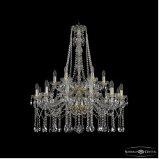 Подвесная люстра Bohemia Ivele Crystal 1413/12+6/300/h-96/2d G
