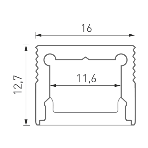 Алюминиевый профиль DesignLed LS.1613-R 010363