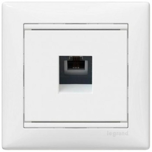 Розетка телефонная RJ11 Legrand Valena белая 774438