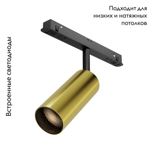Трековый магнитный светильник Maytoni Focus Led TR032-2-12W3K-M-BBS