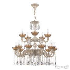 Подвесная люстра Bohemia Ivele Crystal AL79101/10+5/250/2D A WMG P Shampan/M-1G