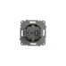 Розетка с крышкой и заземлением ELBI Zena Vega 609-011100-218